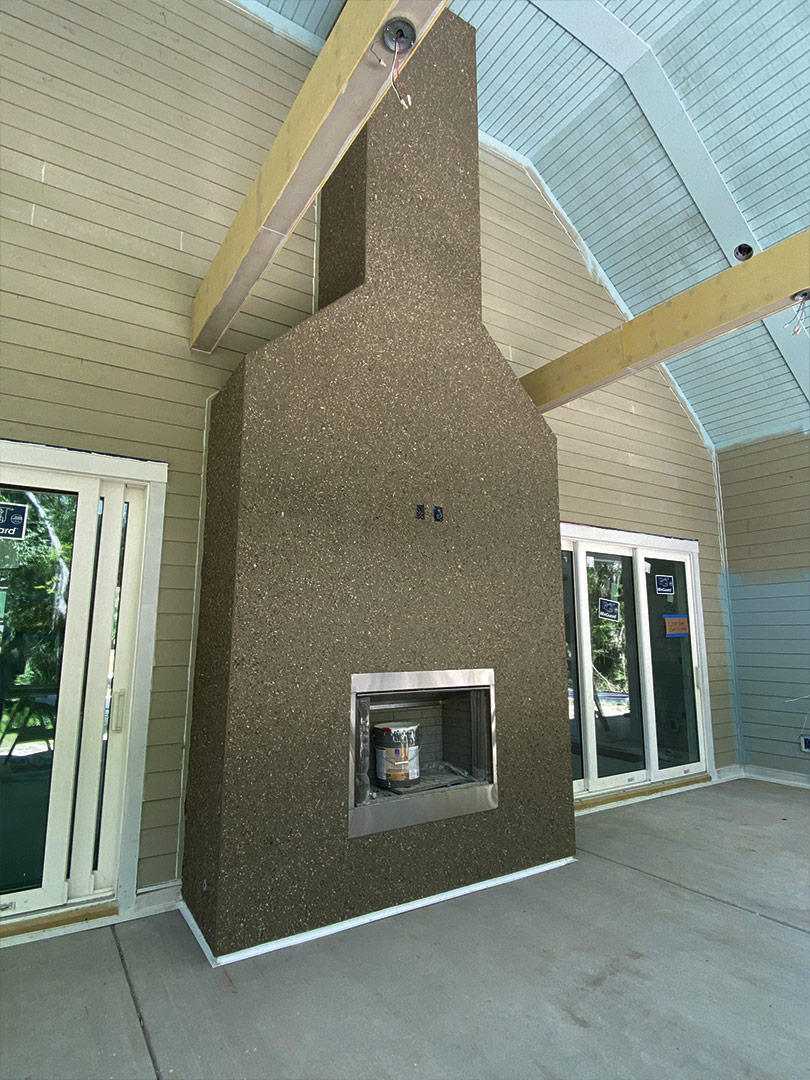 Exterior Fireplace Finishes